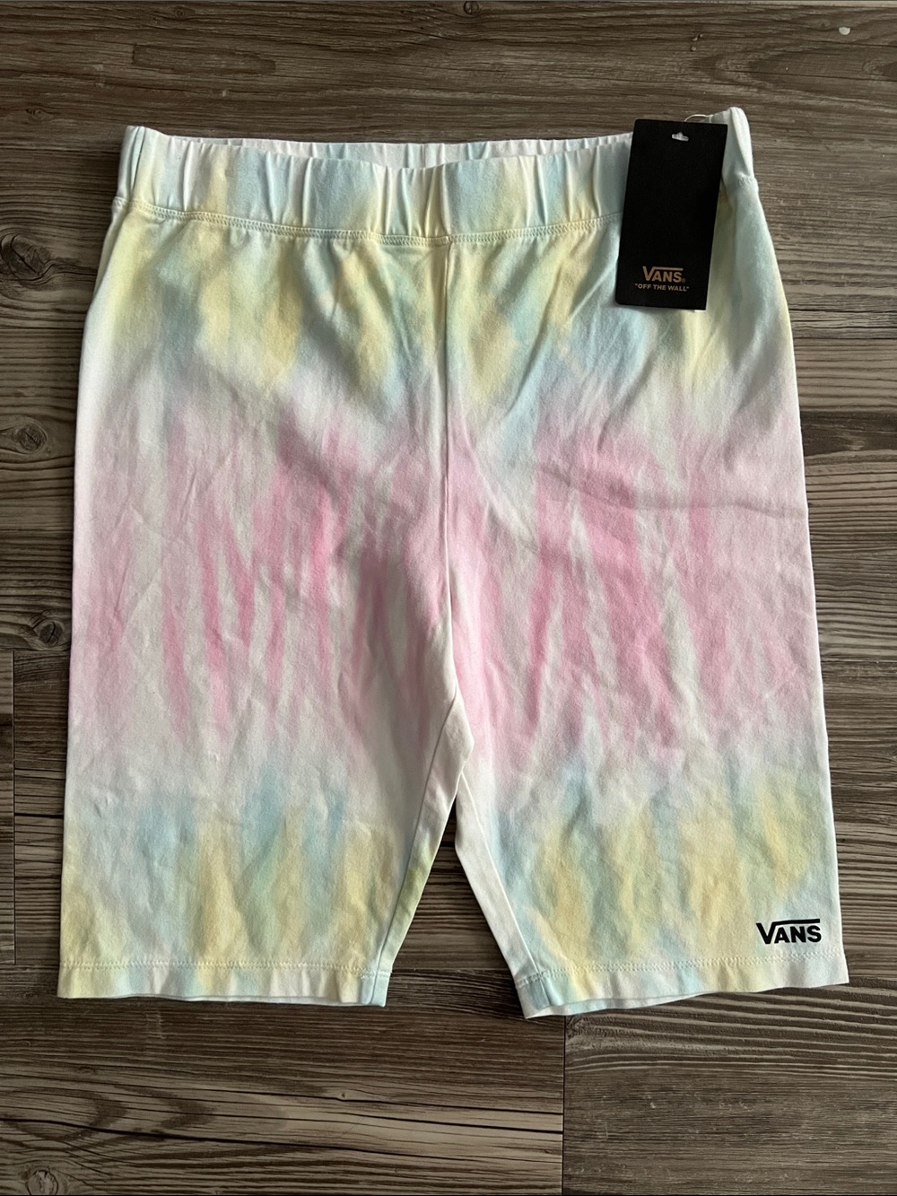 Vans Flying V Tie Dye Womens Cotton Biker Shorts Size Large